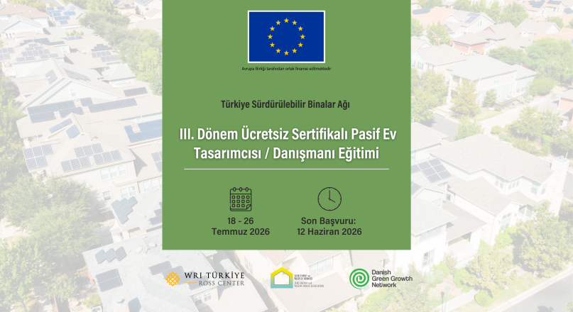 III. Dönem Ücretsiz Sertifikalı Pasif Ev Tasarımcısı